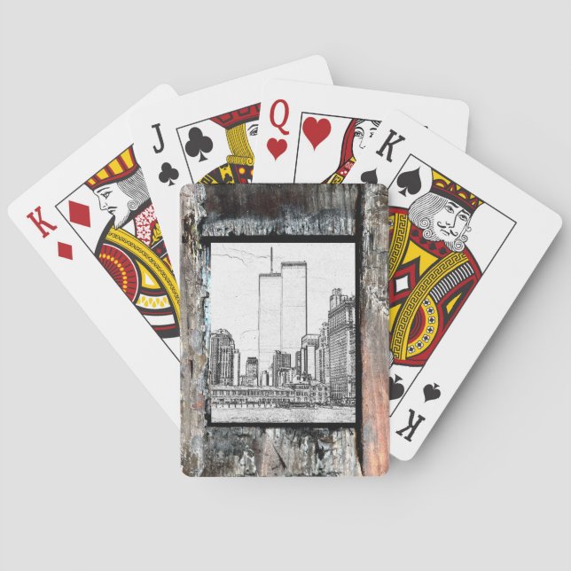 Twin Towers Playing Cards (Back)