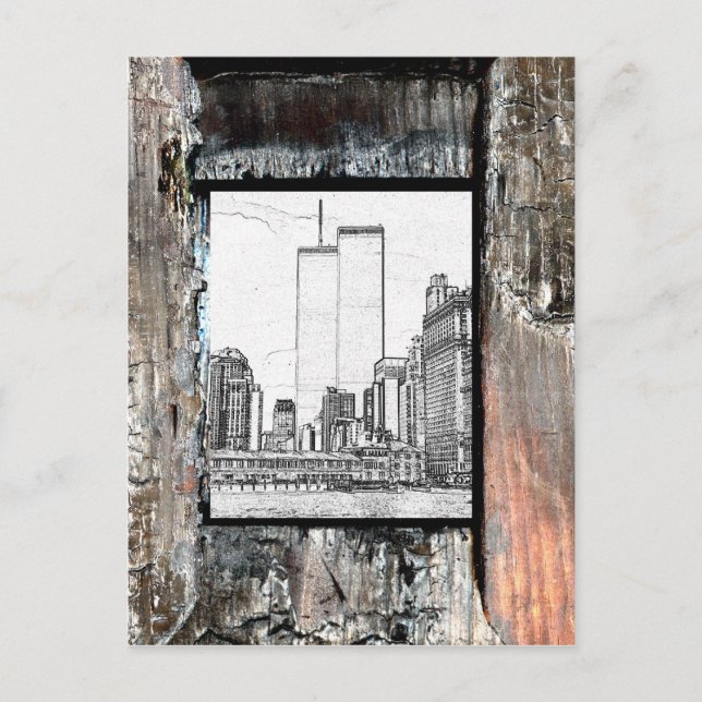 Twin Towers Postcard (Front)