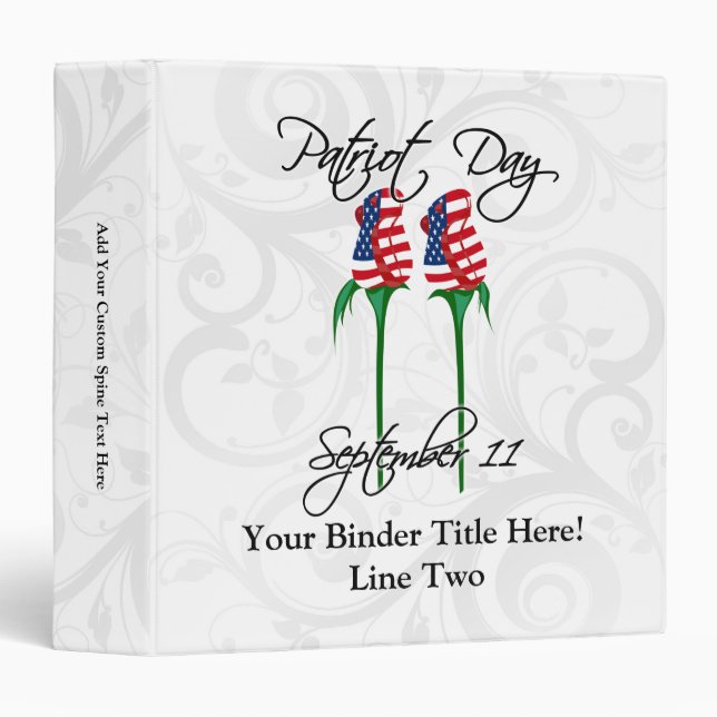 Twin Towers Roses, September 11 Binder (Front/Spine)