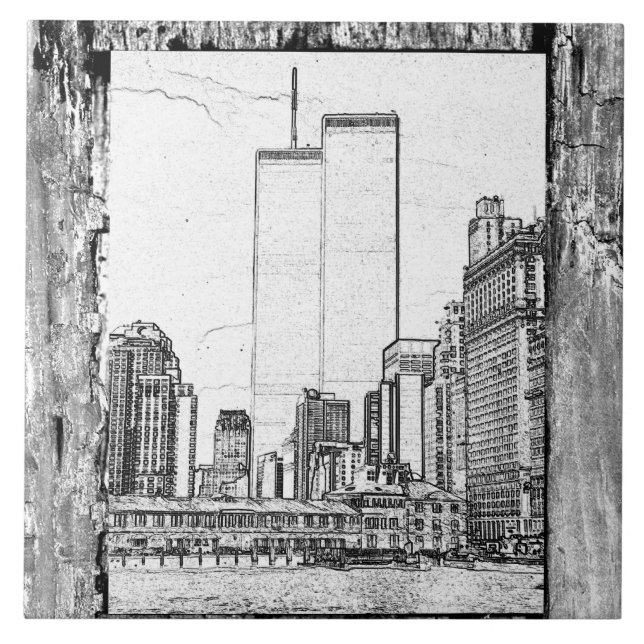 Twin Towers Tile (Front)
