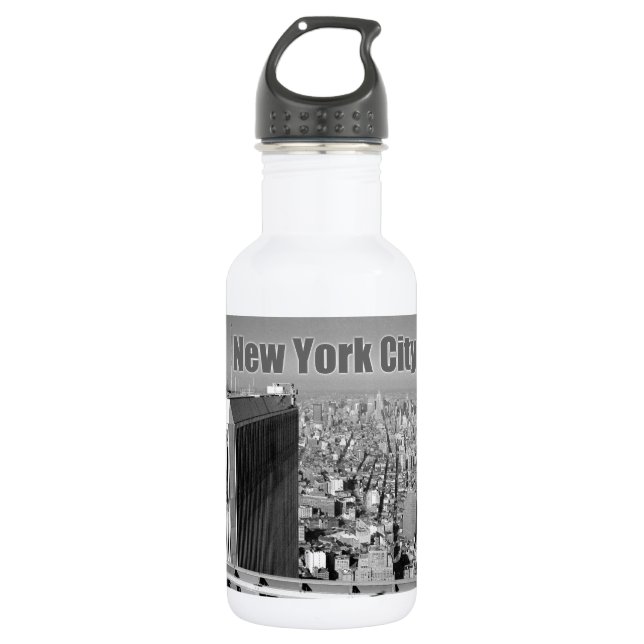 Twin towers World Trade Centre NYC 532 Ml Water Bottle (Front)