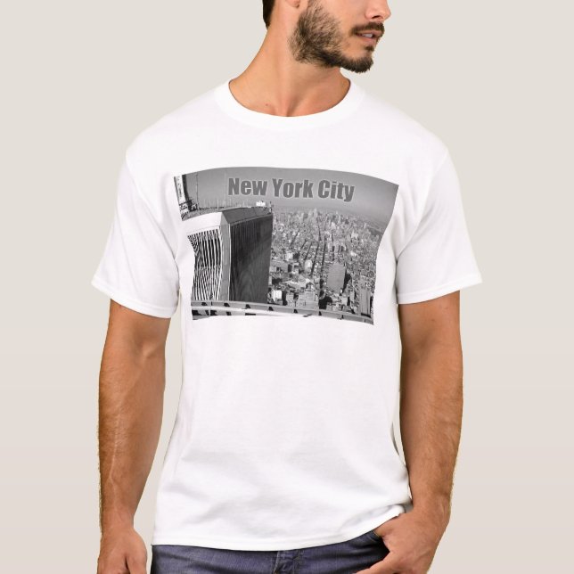 Twin towers World Trade Centre NYC T-Shirt (Front)