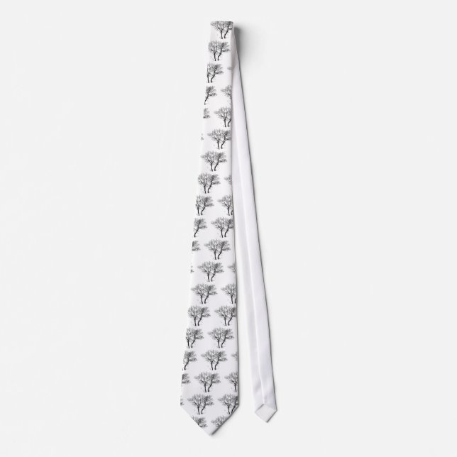 Twin trees under snow tie (Front)