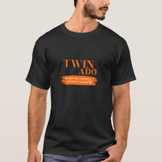 Twinado Funny Mom Dad Twin Parents Pregnancy Annou T-Shirt