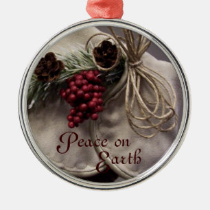 Twine and Berries Customize Ornament