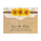 Twine & Sunflower Lace Burlap Save the Date