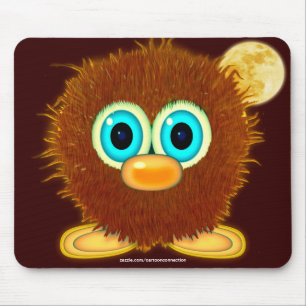 Twingle the Cute Wuzzy Butt & Moon, Kids Mousepad