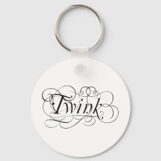 Twink calligraphic keychain