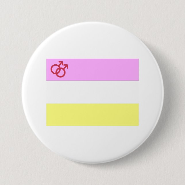 Twink Pride 3 Inch Round Button (Front)