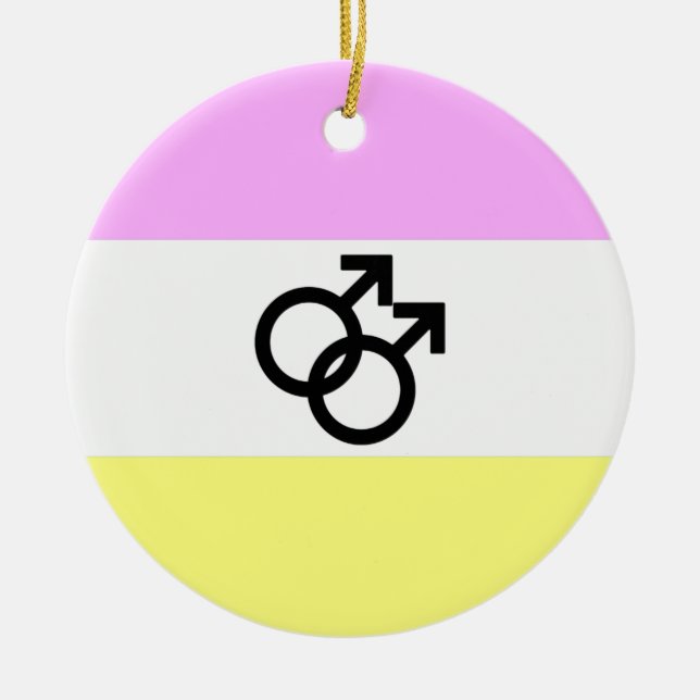 Twink Pride Flag Ceramic Ornament (Front)