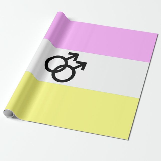 Twink Pride Flag Wrapping Paper (Unrolled)