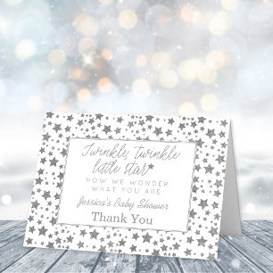 Twink, Twinkle Little Star Baby Shower Thank You Card