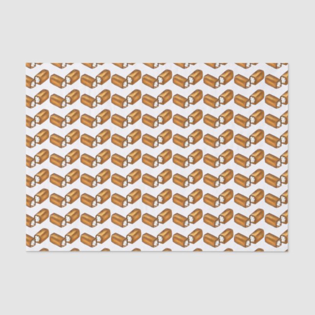 Twinkie Cream-Filled Snack Cake Junk Food Print Tissue Paper (Front)