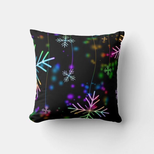 Twinking lights throw pillow. pillow (Front)
