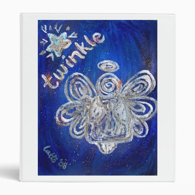 Twinkle Angel Art Binder Notebook (Front)