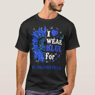 Twinkle Heart Sunflower Als Awareness T-Shirt