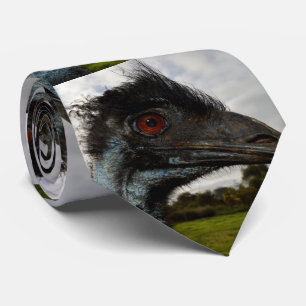 "Twinkle in the Eye: An Emu’s Curious Gaze" Tie