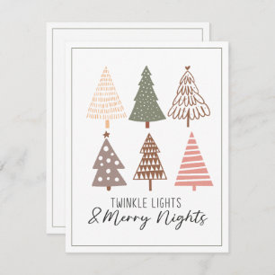 Twinkle Lights and Merry Nights Christmas Tree Card