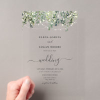 Twinkle Lights Greenery Wedding