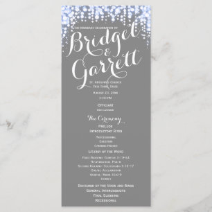 Twinkle Lights Wedding Program