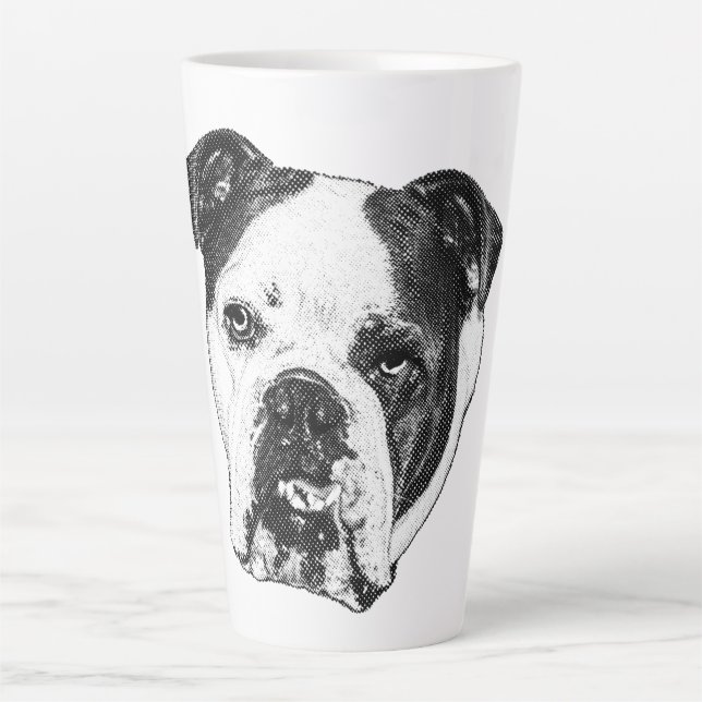 Twinkle-Lit Bulldog Brew Latte Mug (Front)