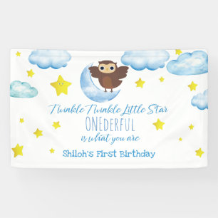 Twinkle Little Star avec bannière Chouette Brown c