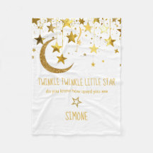Twinkle Little Star Baby Shower Baby Blanket