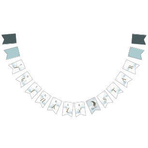 Twinkle Little Star Baby Shower Bunting Flags