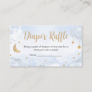 Twinkle Little Star Baby Shower Diaper Raffle Enclosure Card