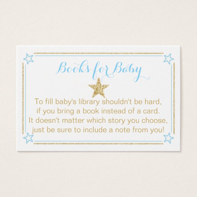 Twinkle Little Star Blue Gold Livres Pour Bébé (Devant)