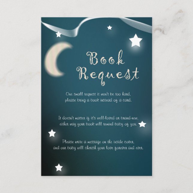 Twinkle Little Star Book Request with poem Enclosure Card (Front)