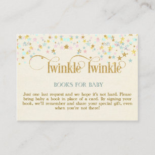 Twinkle Little Star Books for Baby Request Card