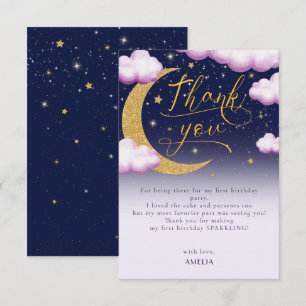 Twinkle Little Star Fille 1er Anniversaire Merci