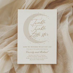Twinkle Little Star Gender Reveal Invitation
