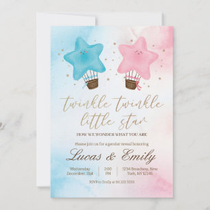 Twinkle Little Star Genre Reveillez Invitation