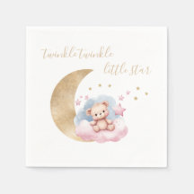 Twinkle Little Star Gold Moon Baby Shower