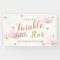 Twinkle Little Star Pink Baby Shower Banner