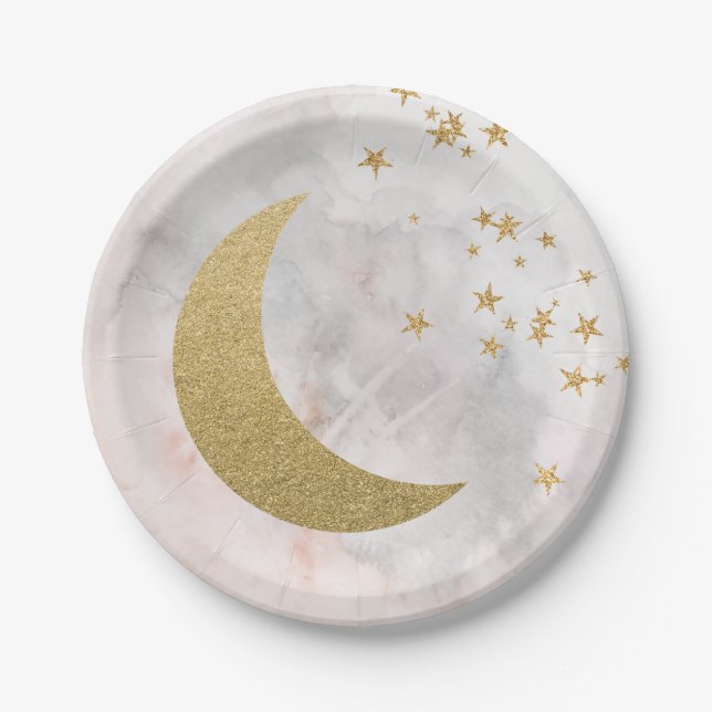 Twinkle Little Star Plates Over The Moon Plates (Front)