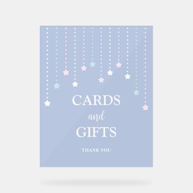 Twinkle Little Stars Baby showers cartes et cadeau (Recto)