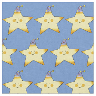 twinkle little yellow baby star nursery fabric