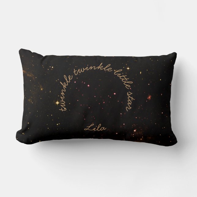 Twinkle scintiller petites étoiles Lumbar coussin (Recto)