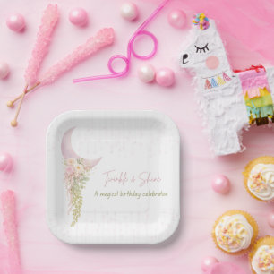 Twinkle & Shine Moon & Stars Party Plate