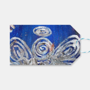 Twinkle Silver Angel Holiday Joy Custom Gift Tags