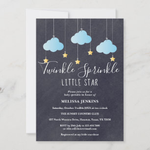 Twinkle Sprinkle Baby Sprinkle / Shower Chalkboard Invitation
