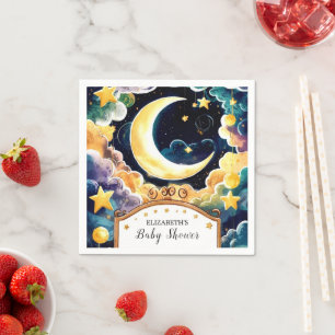 Twinkle Star Boho Celestial Baby Shower Napkin