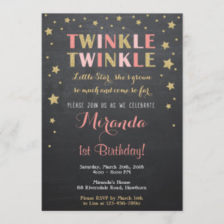 Twinkle Star Invitation / Twinkle Twinkle Invite
