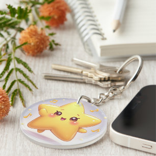Twinkle Star – Kawaii Blush Keychain
