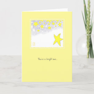 Twinkle Stars Encouragement from Me Greeting Card