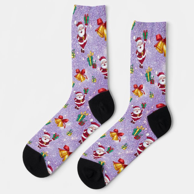 Twinkle Toes Tidings Socks (Left)