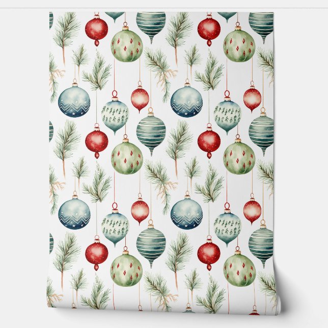 Twinkle Treetop Treasures Christmas Wallpaper (Unrolling)